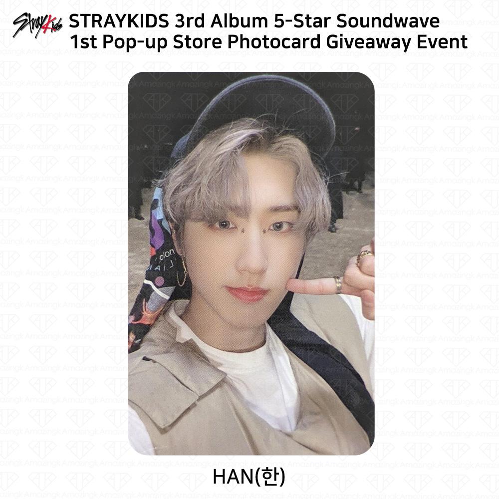 Третий мини-альбом Stray Kids 5 Star Soundwave Pop Up Giveaway Фотокарточка Открытка Han - 1st Photocard
Третий мини-альбом Stray Kids 5 Star Soundwave Pop Up Giveaway Фотокарточка Открытка Han - 1st Photocard