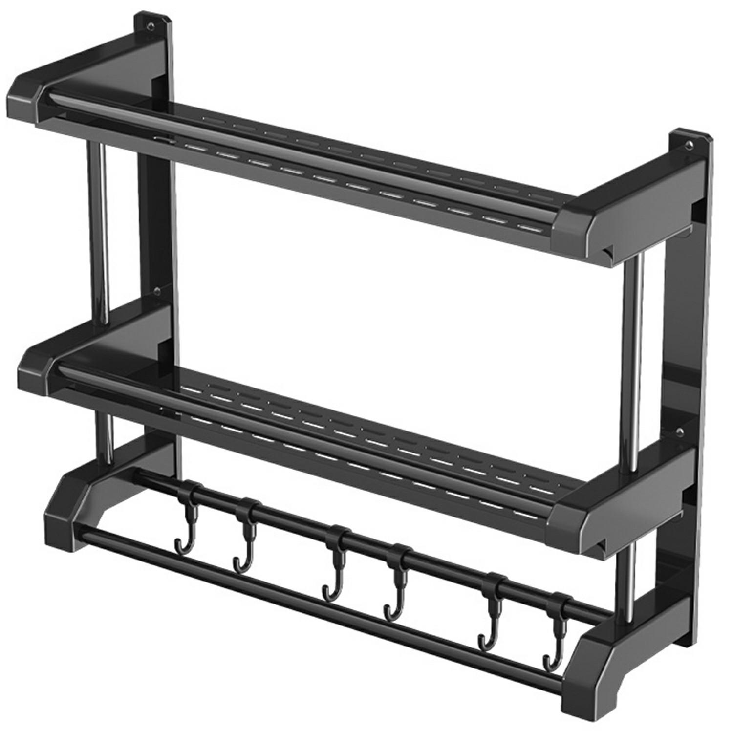 40cm Length Stainless Steel Towel Rack No Drilling Double Layer Wall Mounted Storage Shelf for Bathroom/Kitchen A
40cm Length Stainless Steel Towel Rack No Drilling Double Layer Wall Mounted Storage Shelf for Bathroom/Kitchen A