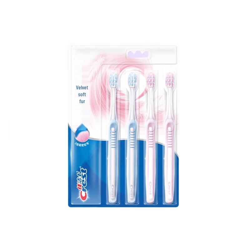 Crest Velvet Gum Care Toothbrush 4-Pack
Crest Velvet Gum Care Toothbrush 4-Pack