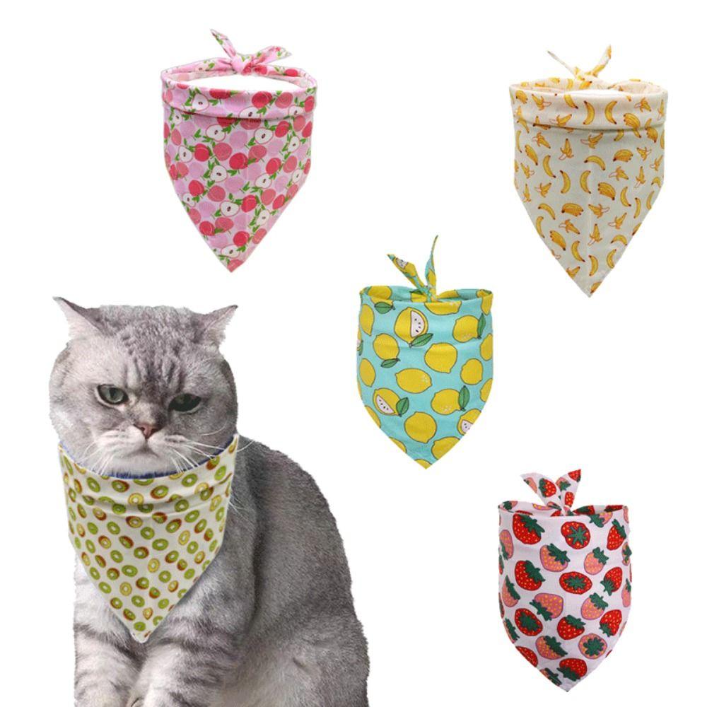 Fruit Print Pet Triangle Towel Adjustable Cat Neckerchief Cute Dog Scarf For Spring and Summer Style 3
Fruit Print Pet Triangle Towel Adjustable Cat Neckerchief Cute Dog Scarf For Spring and Summer Style 3