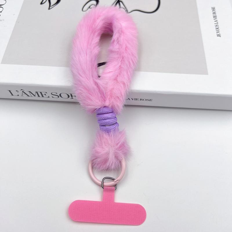 Multi-Color Plush Mobile Phone Lanyard With Patch Universal Wrist Strap Hand Rope Mobile Phone Anti-Loss Hanging Accessories A6
Multi-Color Plush Mobile Phone Lanyard With Patch Universal Wrist Strap Hand Rope Mobile Phone Anti-Loss Hanging Accessories A6