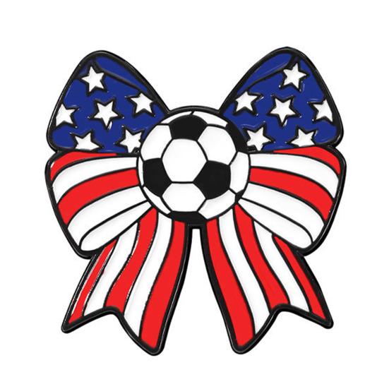 Football Badge USA Flag Pattern Zinc Alloy Brooch Multiple Styles Enamel Craftsmanship Brooch Pin Jewelry D
Football Badge USA Flag Pattern Zinc Alloy Brooch Multiple Styles Enamel Craftsmanship Brooch Pin Jewelry D