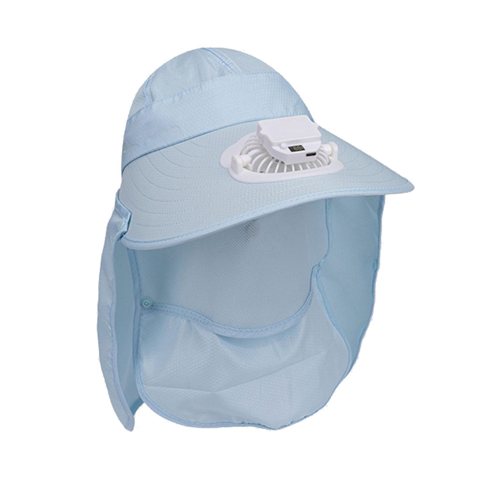 Cooling Fan Hat USB Rechargeable Sun Hat with Detachable Face Cover Neck Flap Breathable Sun Hat For Fishing and Camping синій
Cooling Fan Hat USB Rechargeable Sun Hat with Detachable Face Cover Neck Flap Breathable Sun Hat For Fishing and Camping синій