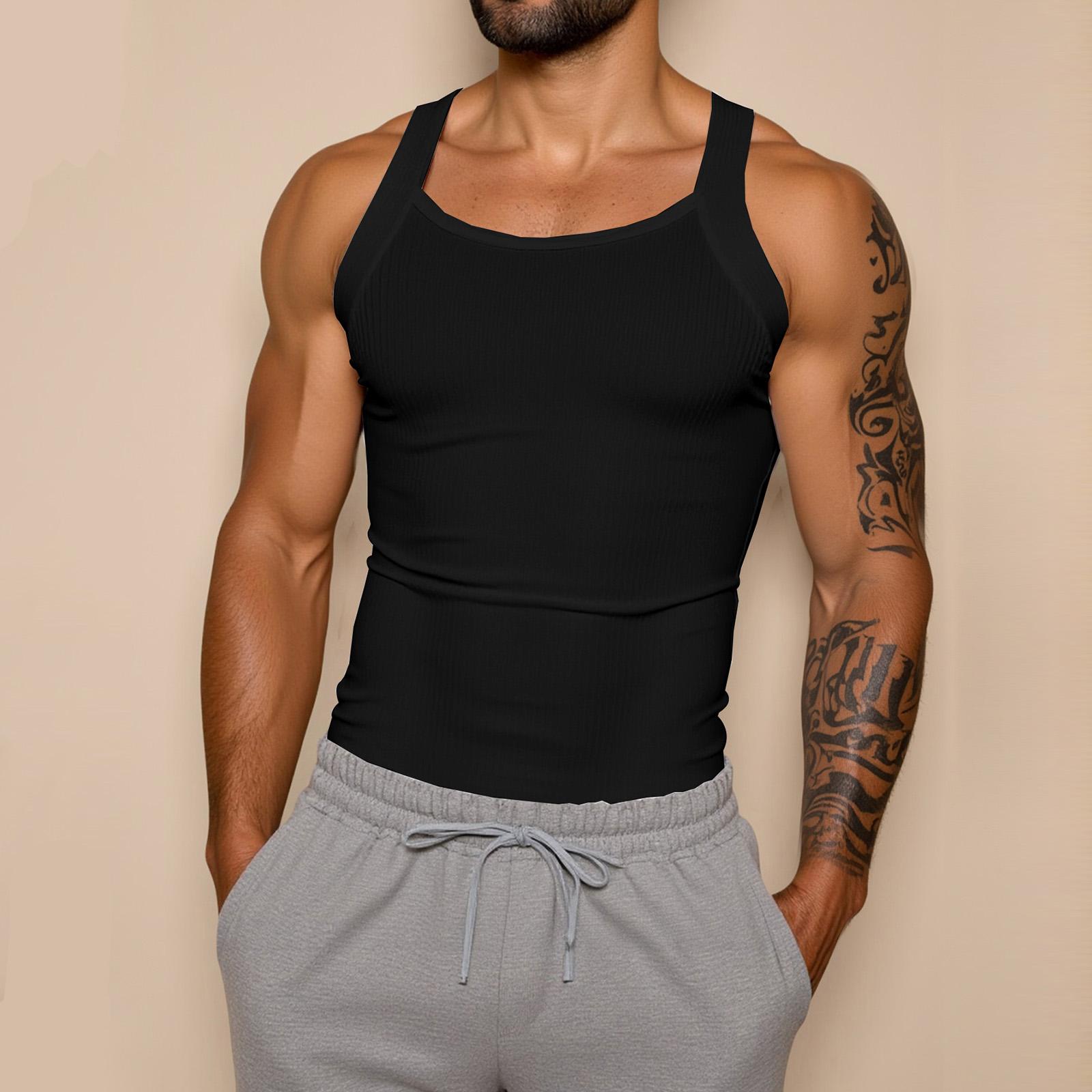 Men’s Fitted Athletic Tank Top Sleeveless Gym Workout Shirt Soft Breathable Stretchy Fabric Casual Undershirt for Training Running Yoga XL чёрный
Men’s Fitted Athletic Tank Top Sleeveless Gym Workout Shirt Soft Breathable Stretchy Fabric Casual Undershirt for Training Running Yoga XL чёрный