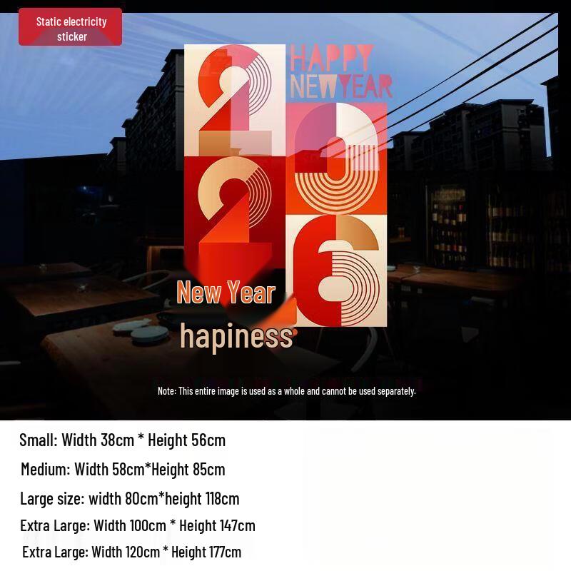 2026 Year of the Horse Lunar New Year Window Decal
2026 Year of the Horse Lunar New Year Window Decal