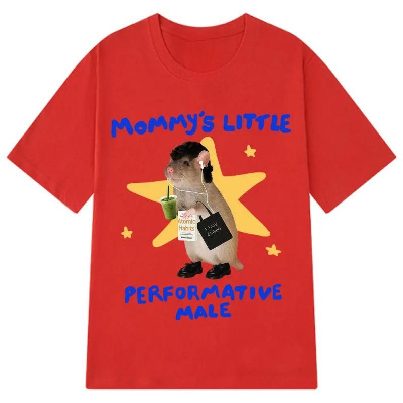 Mom s Little Performance: Fun Mouse Stalk Pattern Printed Short-sleeved, Cute and Comfortable Pure Cotton Casual T-shirt 4XL
Mom s Little Performance: Fun Mouse Stalk Pattern Printed Short-sleeved, Cute and Comfortable Pure Cotton Casual T-shirt 4XL