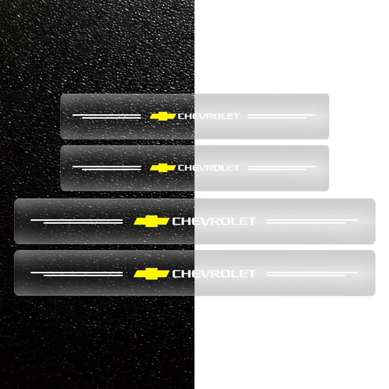 4PC Car Threshold Protector Transparent Decorative Badge Sticker for Chevrolet Cruze Captiva Lacetti Malibu Camaro Car Stickers
4PC Car Threshold Protector Transparent Decorative Badge Sticker for Chevrolet Cruze Captiva Lacetti Malibu Camaro Car Stickers
