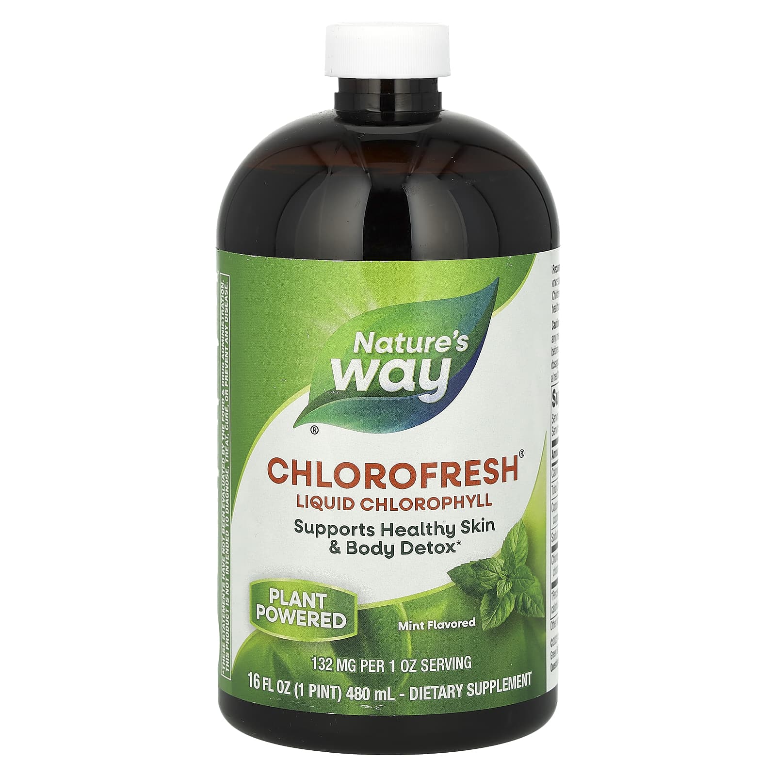 Nature S Way, Chlorofresh, Liquid Chlorophyll, Mint Flavor, 132Mg, 480Ml(16Fl Oz), (132Mg per 2 Tbsp)
Nature S Way, Chlorofresh, Liquid Chlorophyll, Mint Flavor, 132Mg, 480Ml(16Fl Oz), (132Mg per 2 Tbsp)
