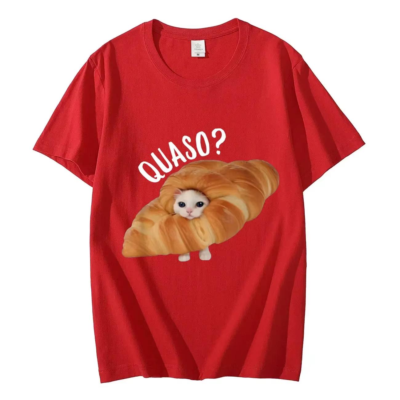 Funny Croissant Cat Meme Graphic Women T Shirts High Street Fashion Trend Short Sleeve Men Tee Unisex Casual Trendy Top Oversize 4XL
Funny Croissant Cat Meme Graphic Women T Shirts High Street Fashion Trend Short Sleeve Men Tee Unisex Casual Trendy Top Oversize 4XL