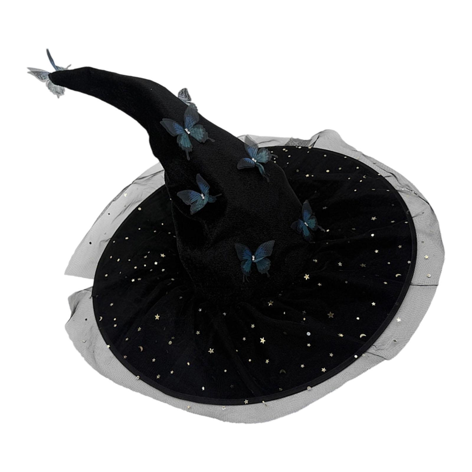 Witch Costume Hat Curved Brimmed Material With Floral Accent Halloween Role Play Accessory Multi Color синій
Witch Costume Hat Curved Brimmed Material With Floral Accent Halloween Role Play Accessory Multi Color синій