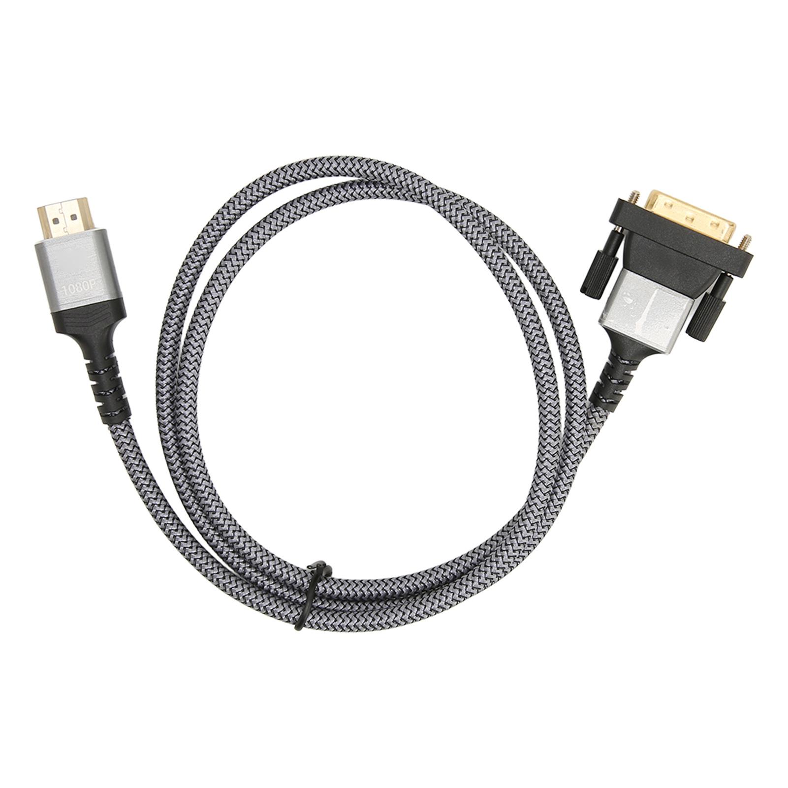 HD Multimedia Interface to DVI Cable 3 Feet 24 Pin High Speed Bi Directional DVI to HD Multimedia Interface Cable Grey
HD Multimedia Interface to DVI Cable 3 Feet 24 Pin High Speed Bi Directional DVI to HD Multimedia Interface Cable Grey
