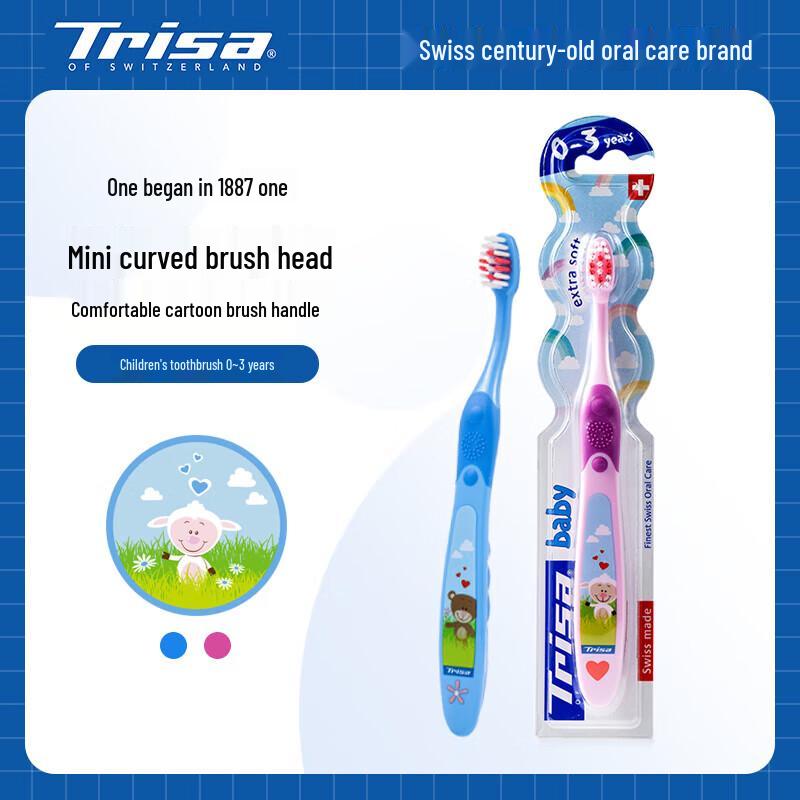 TRISA Baby Soft Bristle Toothbrush 0-3 Years
TRISA Baby Soft Bristle Toothbrush 0-3 Years