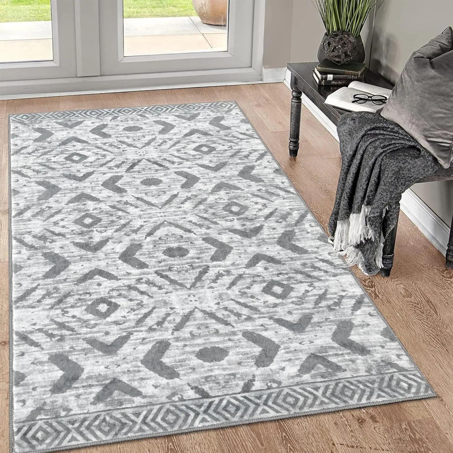 Bohemian Geometric Pattern Area Rug Multicolor Tribal Art Designs Soft Non Slip Carpet for Living Room Bedroom Decor 40x60cm
Bohemian Geometric Pattern Area Rug Multicolor Tribal Art Designs Soft Non Slip Carpet for Living Room Bedroom Decor 40x60cm