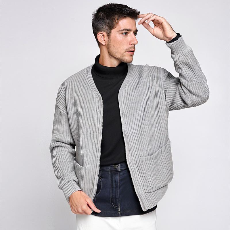 Men s Spring/Autumn Korean Style Loose Knit Zipper Cardigan Sweater 3XL сірий колір
Men s Spring/Autumn Korean Style Loose Knit Zipper Cardigan Sweater 3XL сірий колір