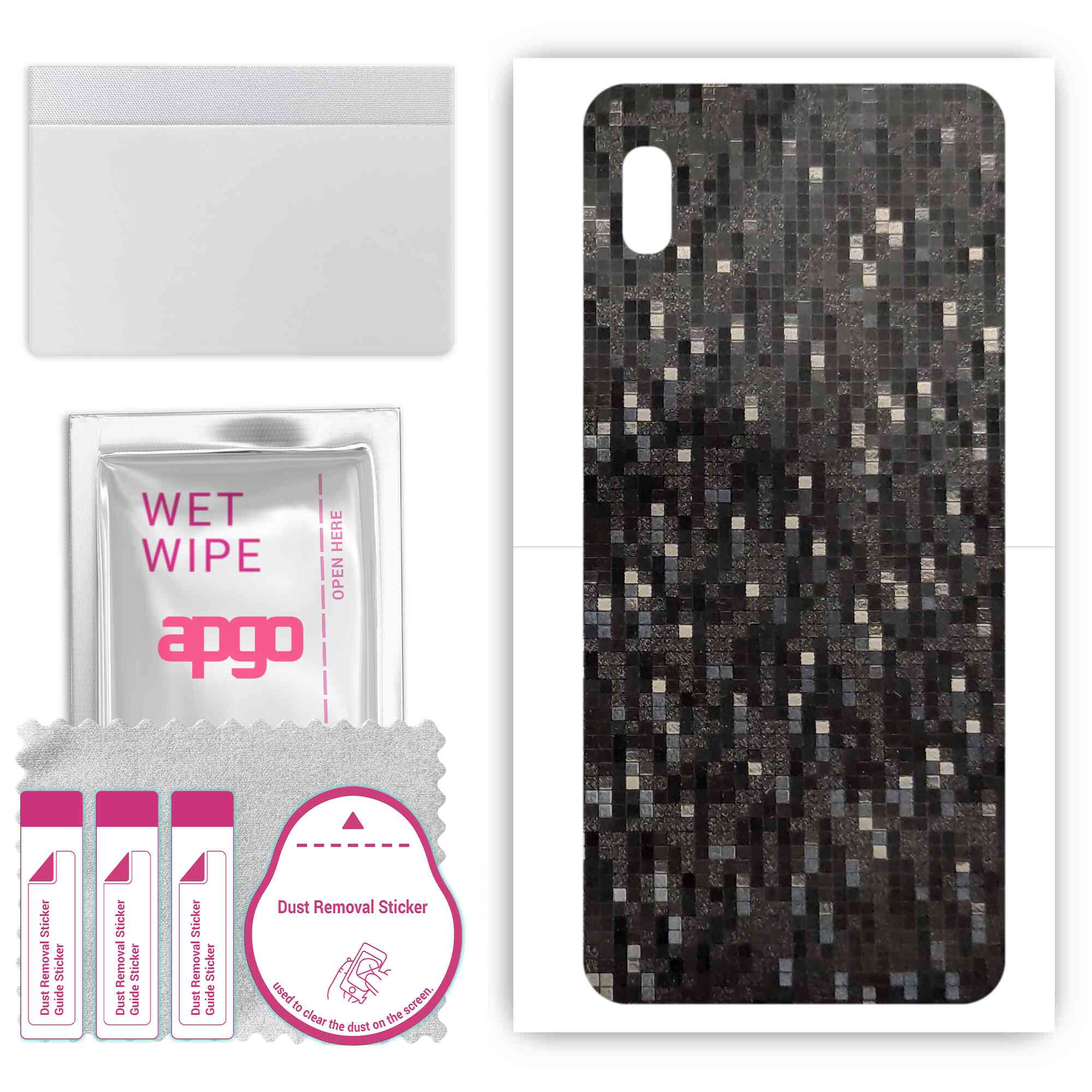 Apgo Protective Skin Sticker для задньої панелі, сумісний із Samsung Galaxy A10e, Wrap Film, Foil, Vinyl - Pattern Carbon Black Pixel
Apgo Protective Skin Sticker для задньої панелі, сумісний із Samsung Galaxy A10e, Wrap Film, Foil, Vinyl - Pattern Carbon Black Pixel