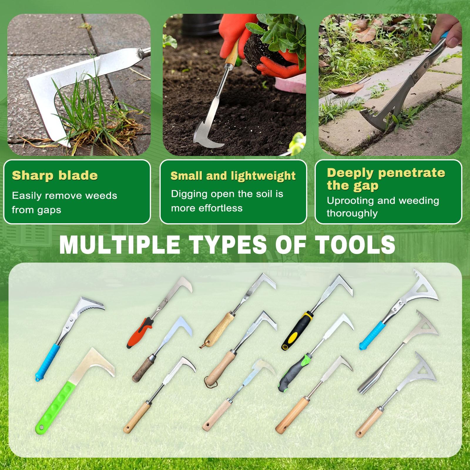 Crack Weeder Crevice Weeding Tool, Weeding Uprooting Weeding Tool, L-Shaped Manual Weeders Sidewalk Grass Cutter Sickle For Garden Yard One Size
Crack Weeder Crevice Weeding Tool, Weeding Uprooting Weeding Tool, L-Shaped Manual Weeders Sidewalk Grass Cutter Sickle For Garden Yard One Size