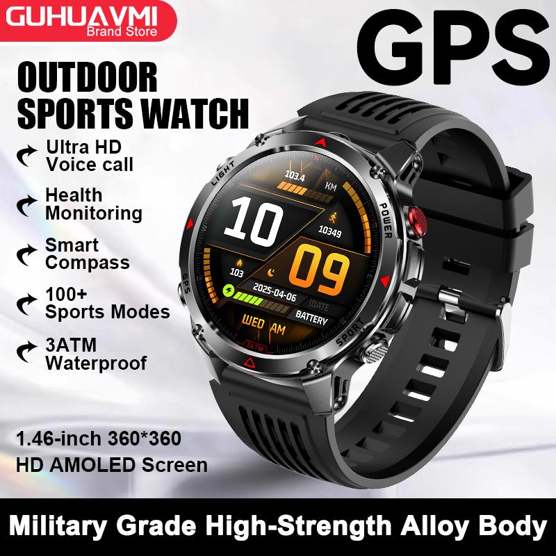 New Military outdoors BT Call Smart Watch Built-in GPS Compass Barometric Altimeter 10ATM Waterproof Sports Smartwatche Men GPS Sports Watch чорний
New Military outdoors BT Call Smart Watch Built-in GPS Compass Barometric Altimeter 10ATM Waterproof Sports Smartwatche Men GPS Sports Watch чорний