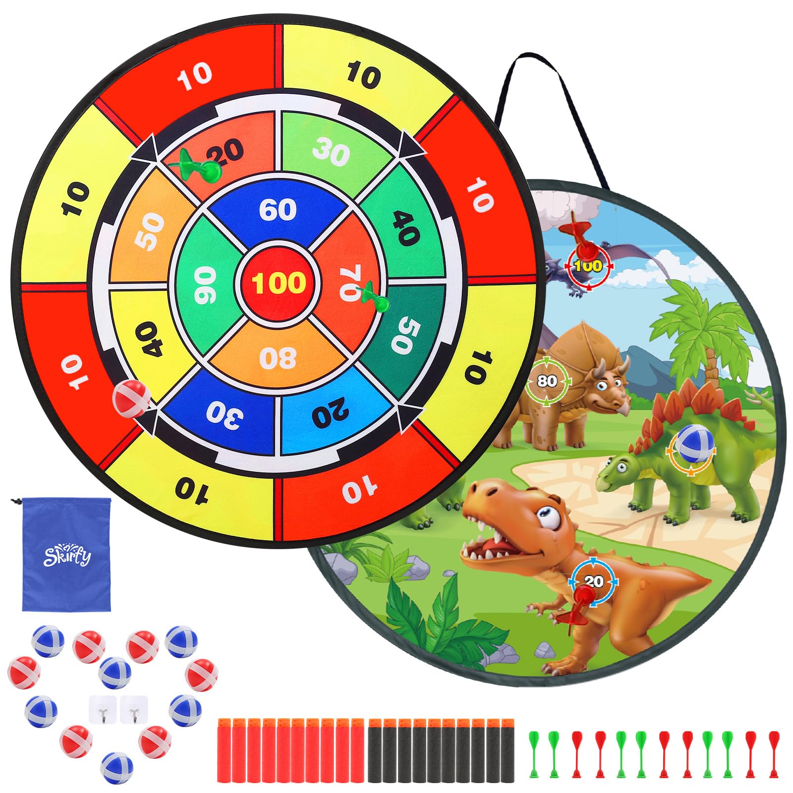 Skirfy Toy Target Dart Board Sports Game Throwing Game 3 in 1 Play Foldable Dart Set Battle Educational Toy Indoor Outdoor Party Game Kids Boys Girls синий
Skirfy Toy Target Dart Board Sports Game Throwing Game 3 in 1 Play Foldable Dart Set Battle Educational Toy Indoor Outdoor Party Game Kids Boys Girls синий