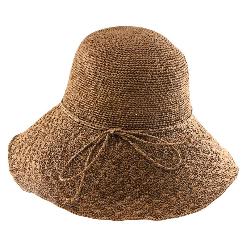 Spring And Summer Sunshade Sunscreen Bucket Hat Papyrus Fine Crochet Straw Hat Wide Brim Women Travel Arbitrary Folding Adjustable темно-коричневого кольору
Spring And Summer Sunshade Sunscreen Bucket Hat Papyrus Fine Crochet Straw Hat Wide Brim Women Travel Arbitrary Folding Adjustable темно-коричневого кольору