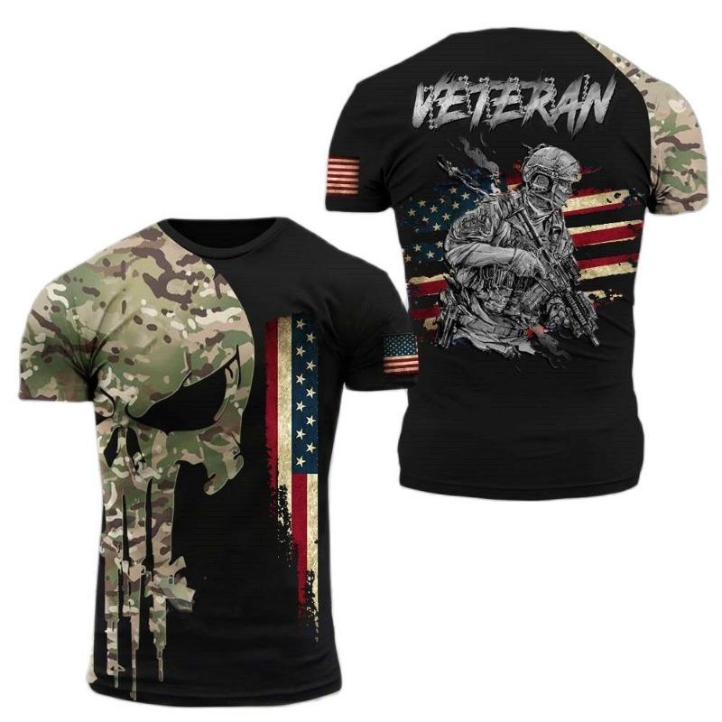 3D printed men s T-shirt soldier casual round neck loose short sleeved shirt 2XS
3D printed men s T-shirt soldier casual round neck loose short sleeved shirt 2XS