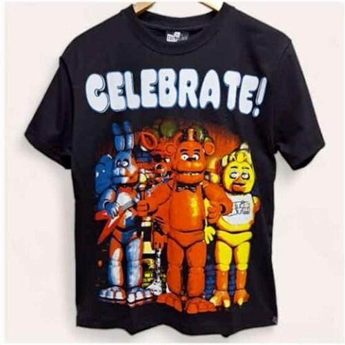 Reprint Five Night At Freddy s - Celebrate! black short sleeve T shirt Unisex T-Shirt XXXXL
Reprint Five Night At Freddy s - Celebrate! black short sleeve T shirt Unisex T-Shirt XXXXL