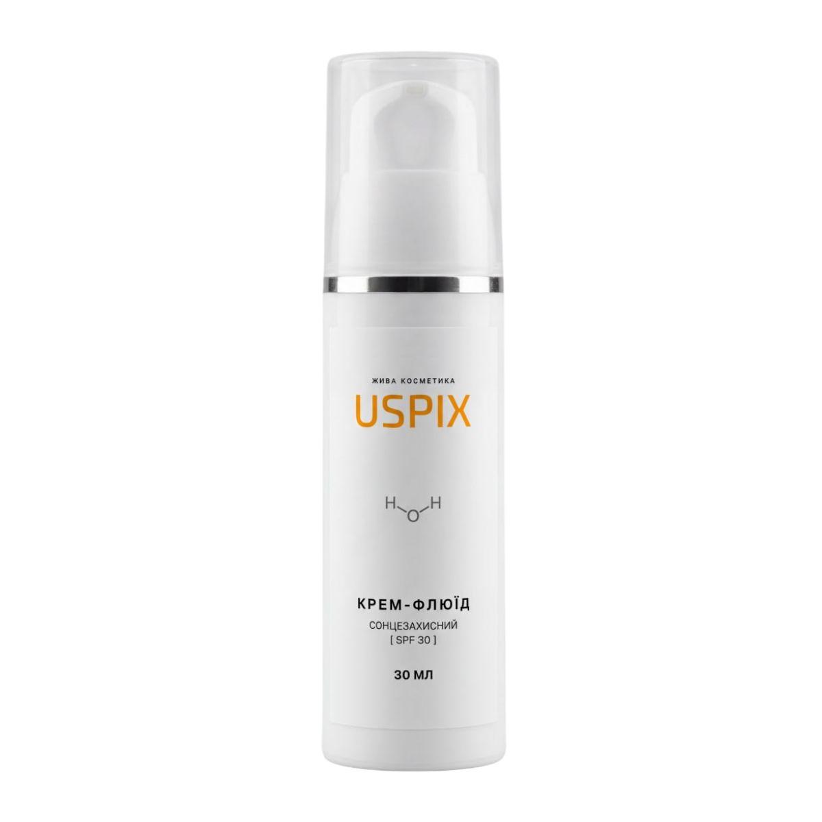Сонцезахисний крем-флюїд для обличчя SPF 30 Uspix 30 мл
Сонцезахисний крем-флюїд для обличчя SPF 30 Uspix 30 мл