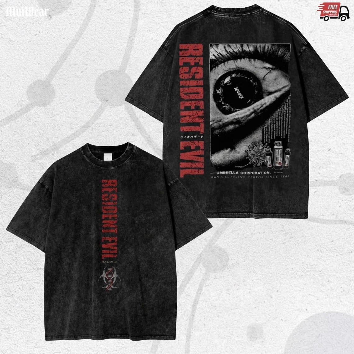 Vintage Washed Resident Evil Fan Gif100% Cotton T-shirt Mens Tees Top – Y2K Gothic Horror Graphic Tee 3XL
Vintage Washed Resident Evil Fan Gif100% Cotton T-shirt Mens Tees Top – Y2K Gothic Horror Graphic Tee 3XL