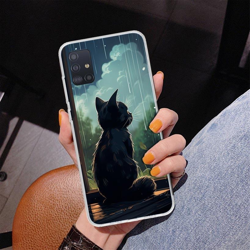 Anime Cat Rain Animal Phone Case For Samsung Galaxy A52 A32 A22 A12 A51 A31 A50S A30S A20S A10S Note 20 Ultra 10 Plus S10 A72 A7 Samsung S10 Plus
Anime Cat Rain Animal Phone Case For Samsung Galaxy A52 A32 A22 A12 A51 A31 A50S A30S A20S A10S Note 20 Ultra 10 Plus S10 A72 A7 Samsung S10 Plus
