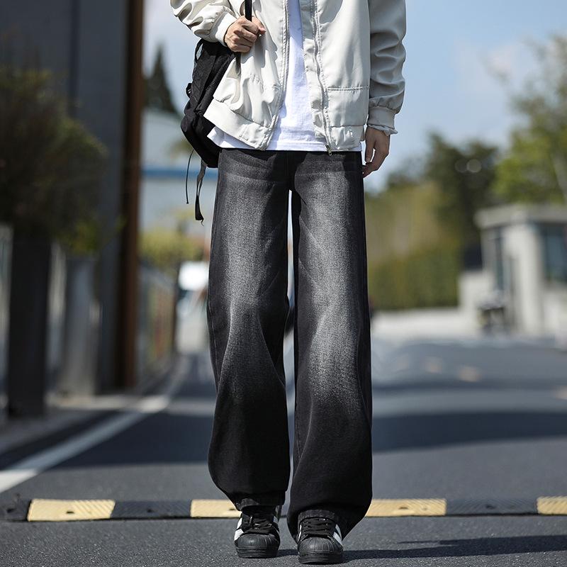 Yadu Four Seasons Washed Jeans: Unisex Hong Kong Style Loose Straight-Leg Casual Pants for Spring & Autumn (Model 523) Large
Yadu Four Seasons Washed Jeans: Unisex Hong Kong Style Loose Straight-Leg Casual Pants for Spring & Autumn (Model 523) Large