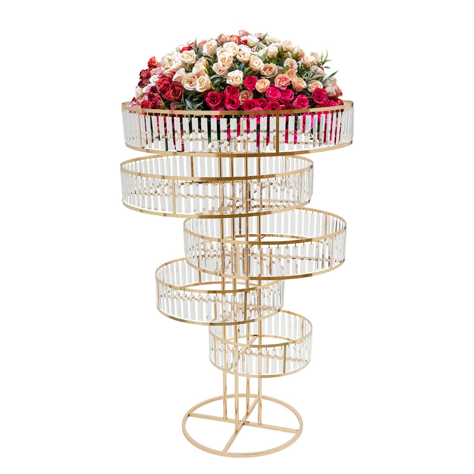 Wedding Gold Vases Centerpieces Crystal Flower Stand with Hanging Crystals, 5 Tier Round Chandelier Pedestal Stand for Wedding United States
Wedding Gold Vases Centerpieces Crystal Flower Stand with Hanging Crystals, 5 Tier Round Chandelier Pedestal Stand for Wedding United States