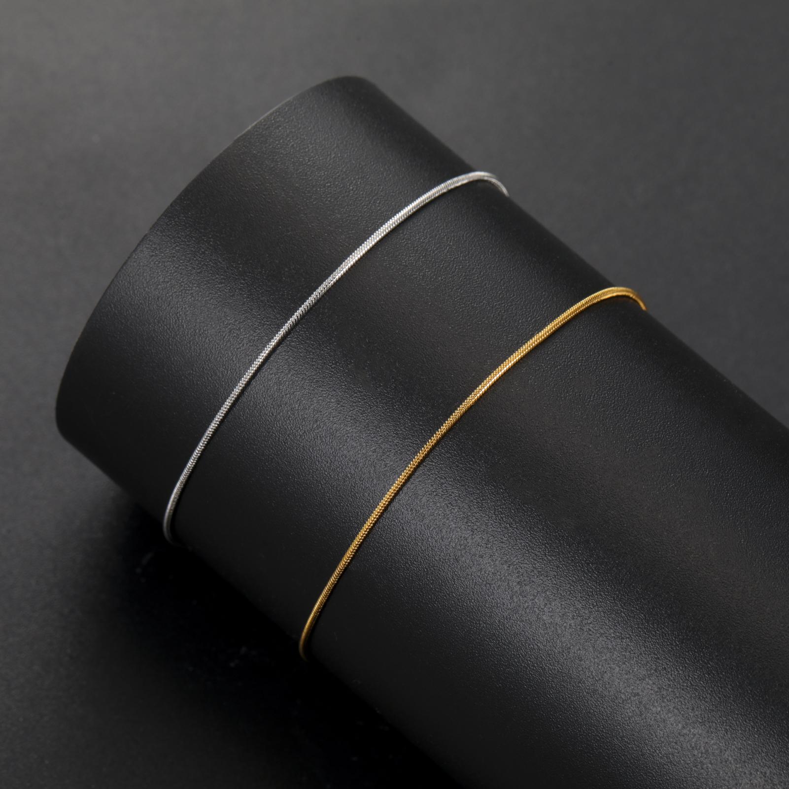 Cazador Trendy Round Snake Chain Bracelet Stainless Steel Gold Color Bracelets for Women Girls Mother s Day Gifts Wholesale Silver&17-22cm
Cazador Trendy Round Snake Chain Bracelet Stainless Steel Gold Color Bracelets for Women Girls Mother s Day Gifts Wholesale Silver&17-22cm