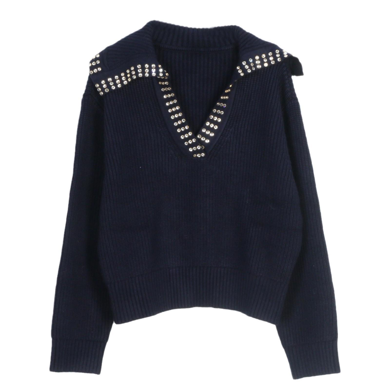 S Family French Sweater: 2024 Autumn/Winter Loose, Lazy-Style Knitted Top with Hot Drill Collar for Women Small
S Family French Sweater: 2024 Autumn/Winter Loose, Lazy-Style Knitted Top with Hot Drill Collar for Women Small