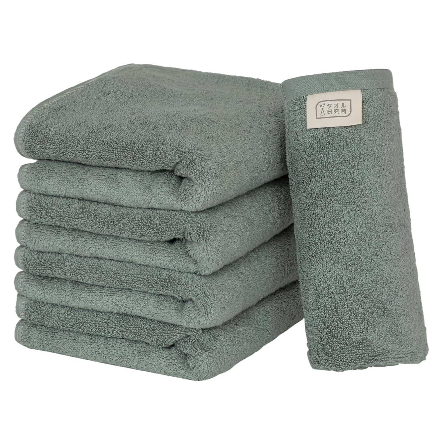 Towel Laboratory Volume Rich #003 Face Dusty Green 5-Piece Set Hotel Specification Thick Plush Fast Absorption Durability 100 Cotton 480GSM Japan
Towel Laboratory Volume Rich #003 Face Dusty Green 5-Piece Set Hotel Specification Thick Plush Fast Absorption Durability 100 Cotton 480GSM Japan