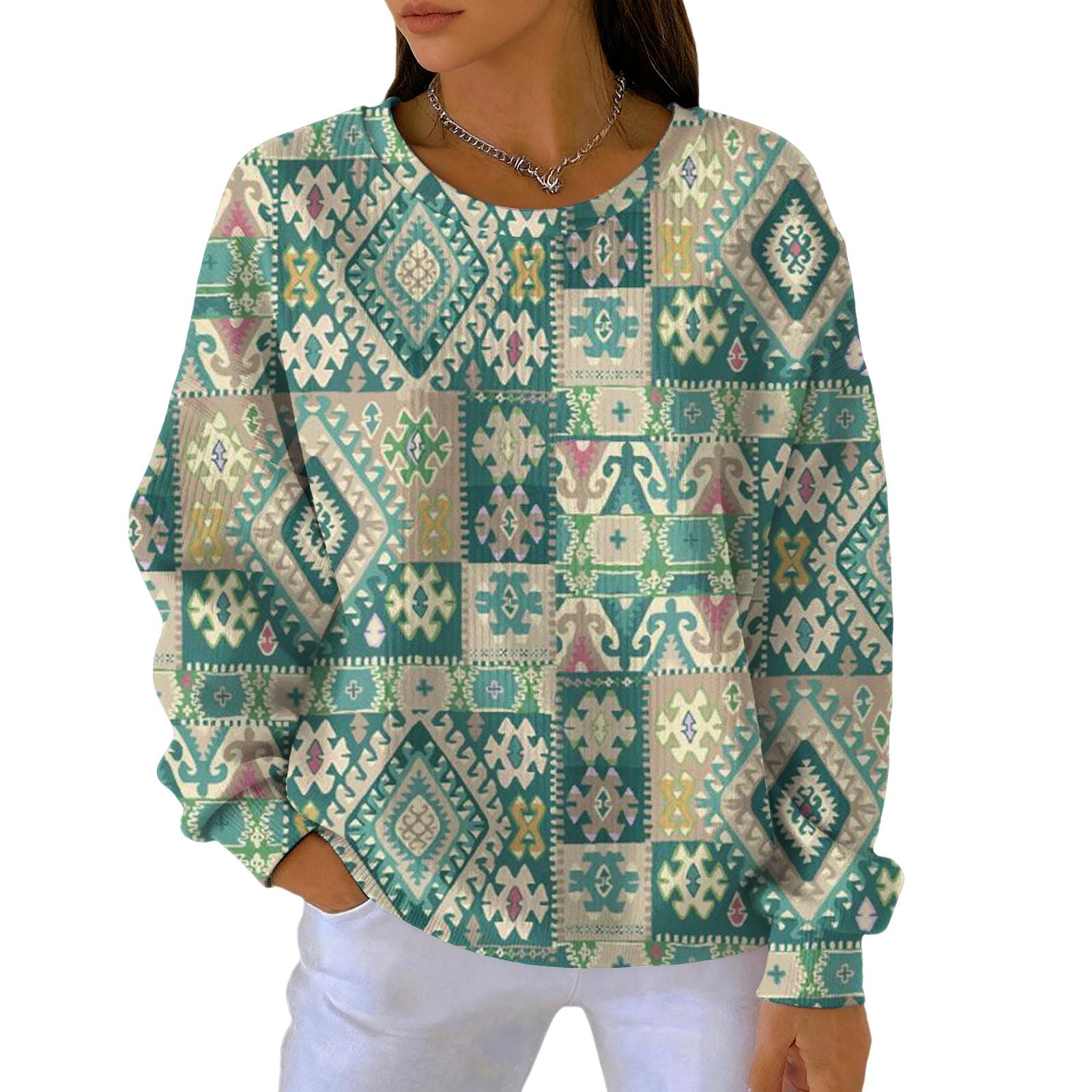 Женский модный повседневный пуловер с градиентным винтажным принтом, спортивный топ с длинным рукавом XXL светло-зеленый
Женский модный повседневный пуловер с градиентным винтажным принтом, спортивный топ с длинным рукавом XXL светло-зеленый