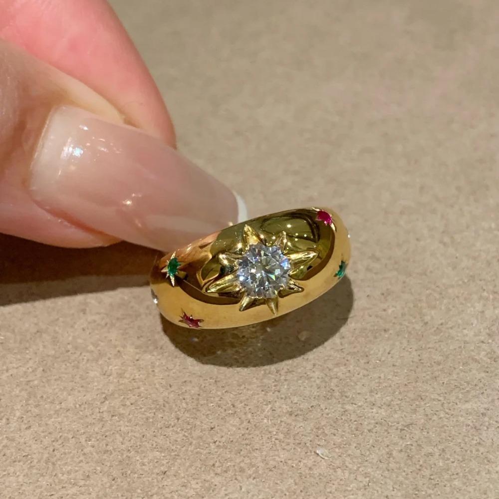 Vintage Star Ring for Women Elegant Octagonal Diamond Ring Dopamine Fashion Jewelry adjustable
Vintage Star Ring for Women Elegant Octagonal Diamond Ring Dopamine Fashion Jewelry adjustable