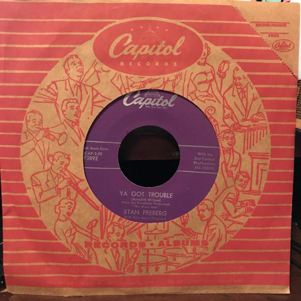 7inch Record STAN FREBERG - Ya Got Trouble / Gary, Indiana F3892 Capitol Records 1958 US Pop Used
7inch Record STAN FREBERG - Ya Got Trouble / Gary, Indiana F3892 Capitol Records 1958 US Pop Used