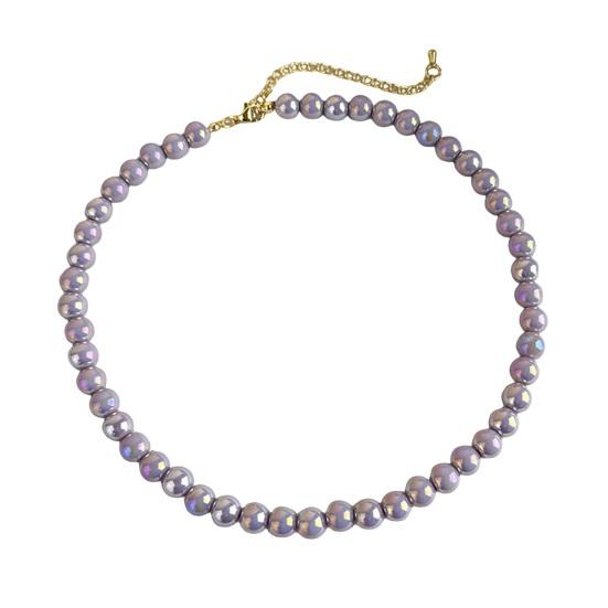 Colorful Beaded Choker Pearlescent Round Bead Necklace Boho Beaded Necklace Jewelry for Women Holiday Summer Beach Vacation
Colorful Beaded Choker Pearlescent Round Bead Necklace Boho Beaded Necklace Jewelry for Women Holiday Summer Beach Vacation