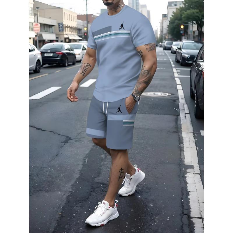2024 3D gradual change printing men s sportswear fitness suit running casual T-shirt+shorts set breathable jogging men clothing XL
2024 3D gradual change printing men s sportswear fitness suit running casual T-shirt+shorts set breathable jogging men clothing XL