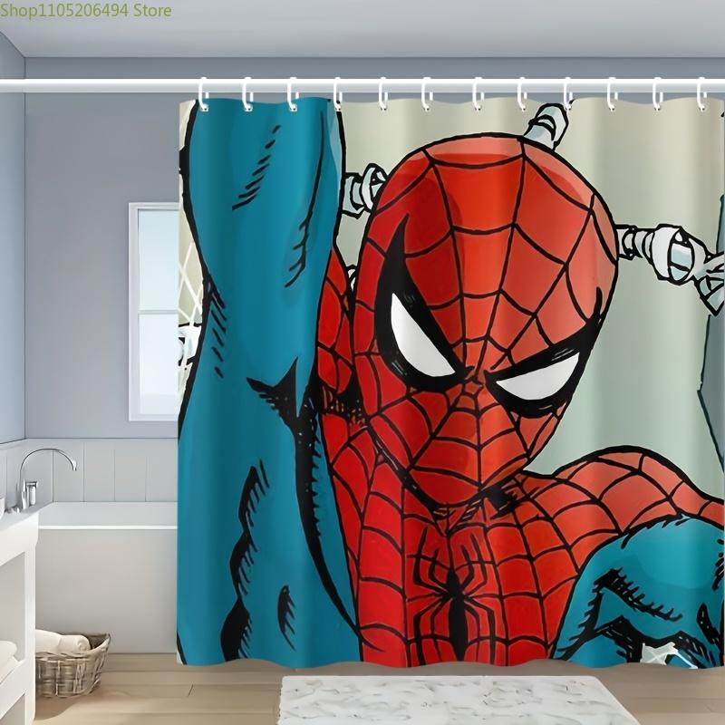 1pc MARVEL Spider-Man Shower Curtain with 12 Hooks, Vibrant Cartoon Design, Durable Polyester Material, Perfect for Homes, Hot 90x180cm
1pc MARVEL Spider-Man Shower Curtain with 12 Hooks, Vibrant Cartoon Design, Durable Polyester Material, Perfect for Homes, Hot 90x180cm