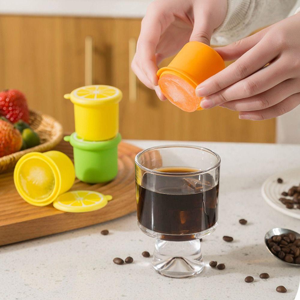 Cylinder Ice Cube Maker Lemon Pattern Making Ice Cup Multifunctional Ice Cube Mold Whiskey помаранчевий
Cylinder Ice Cube Maker Lemon Pattern Making Ice Cup Multifunctional Ice Cube Mold Whiskey помаранчевий