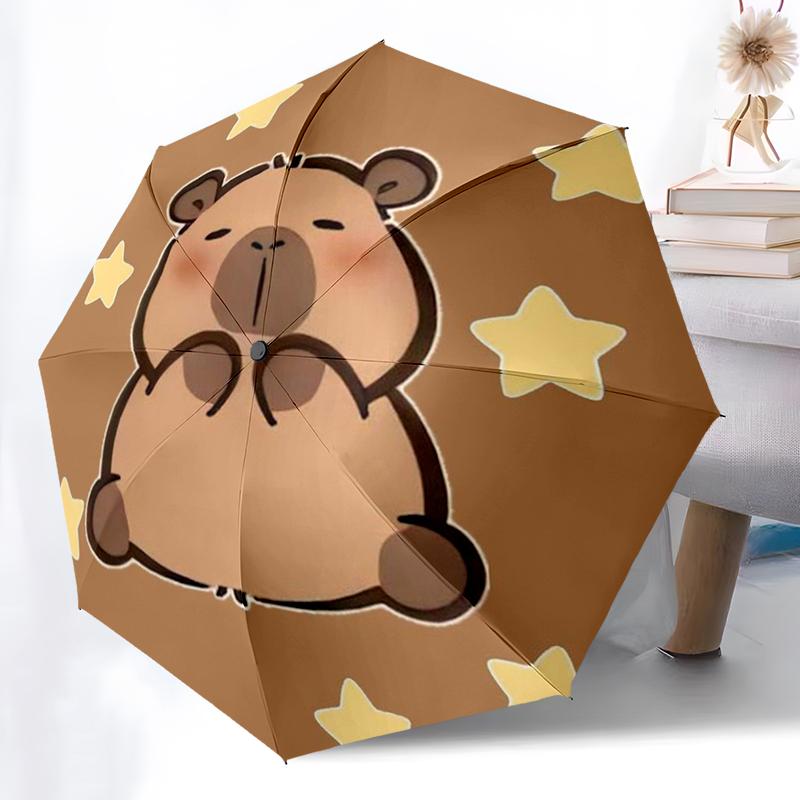 Kawaii Capybara Umbrella Automatic Open/close, Sturdy Iron Frame & 8-Rib Structure, Umbrella for Women & Men, Christmas Gifts
Kawaii Capybara Umbrella Automatic Open/close, Sturdy Iron Frame & 8-Rib Structure, Umbrella for Women & Men, Christmas Gifts