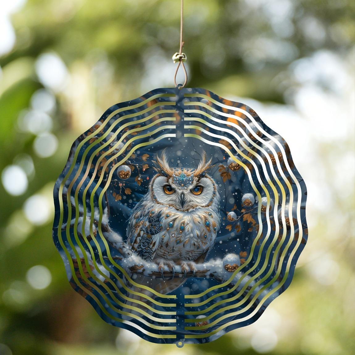 25.4 Inch Owl Wind Spinner Metal Hanging Decor for Garden Patio Window Indoor Outdoor No Electricity Needed Holiday Gift
25.4 Inch Owl Wind Spinner Metal Hanging Decor for Garden Patio Window Indoor Outdoor No Electricity Needed Holiday Gift