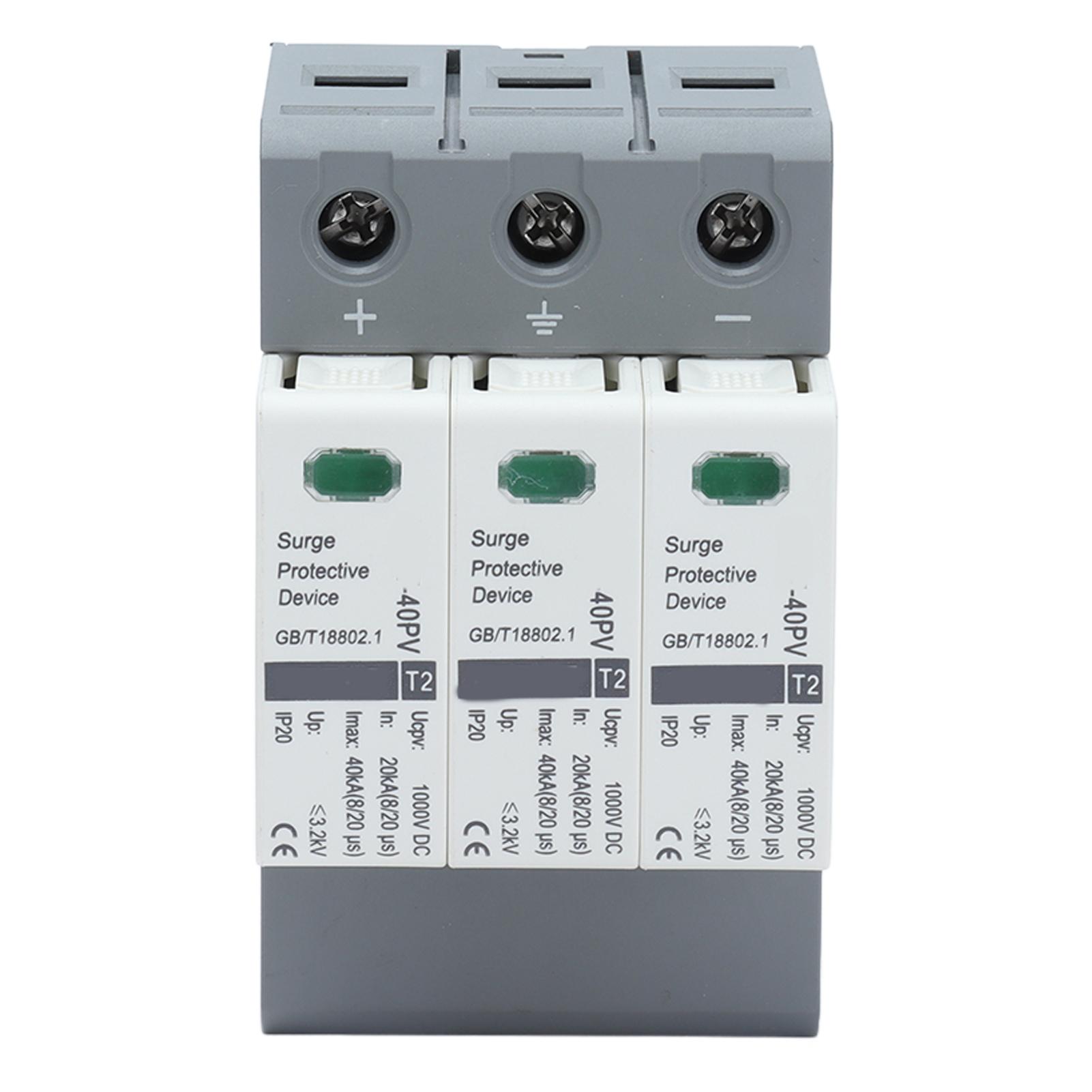 Пристрій розрядника перенапруги 3P Розрядники низької напруги для системи живлення постійного струму 20‑40KA 1000VDC
Пристрій розрядника перенапруги 3P Розрядники низької напруги для системи живлення постійного струму 20‑40KA 1000VDC