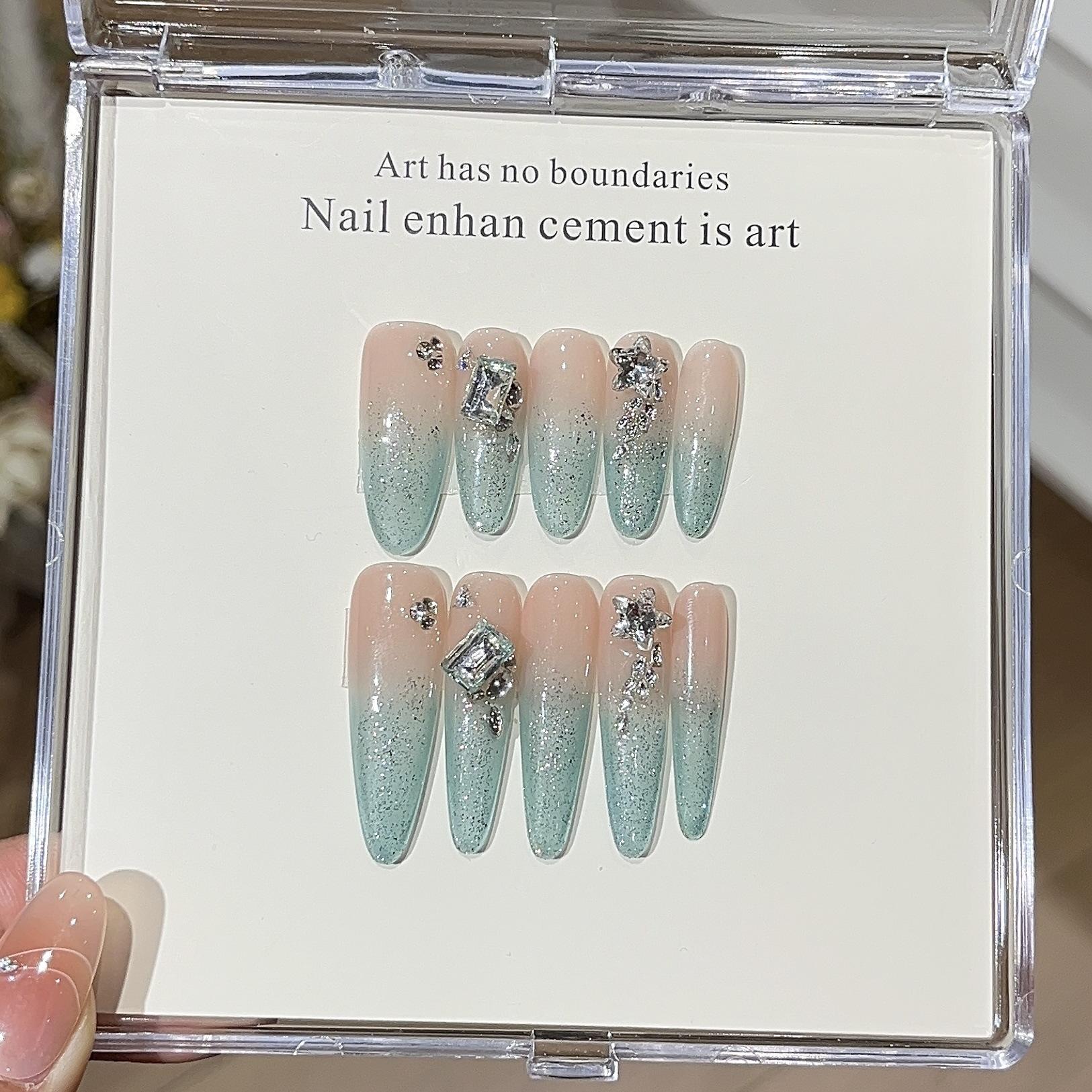 Undersea Starry Sky In Summer Cool Mint Green Gradient Thin Silver Flash Design Broken Diamond Wear Armor L
Undersea Starry Sky In Summer Cool Mint Green Gradient Thin Silver Flash Design Broken Diamond Wear Armor L