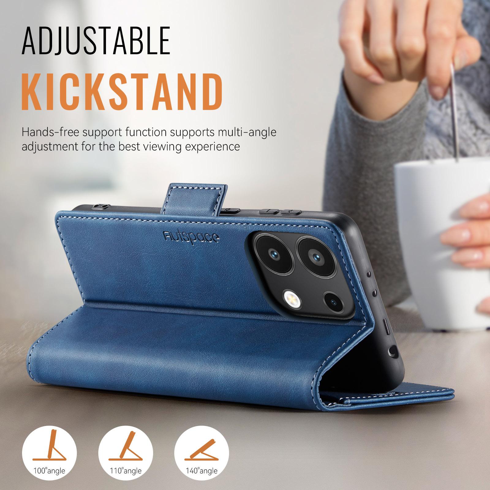 For Xiaomi Redmi Note 13 4G Case AUTSPACE A11 RFID Blocking Retro Leather Cell Phone Wallet Cover Brown
For Xiaomi Redmi Note 13 4G Case AUTSPACE A11 RFID Blocking Retro Leather Cell Phone Wallet Cover Brown