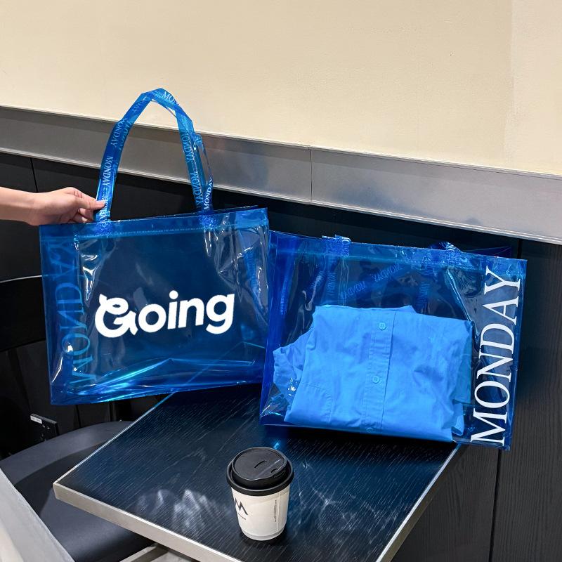 12pcs Clear Candy Color PVC Handbag with Yellow and Blue Fashionable Transparent Gift Bags for Clothing Shopping Party Bags 12pcs&31x27x11cm синій
12pcs Clear Candy Color PVC Handbag with Yellow and Blue Fashionable Transparent Gift Bags for Clothing Shopping Party Bags 12pcs&31x27x11cm синій