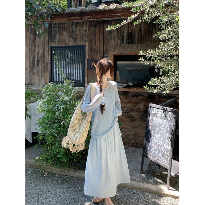 Loose Knit Hollow Cover-Up & Camisole Dress Set 3XL
Loose Knit Hollow Cover-Up & Camisole Dress Set 3XL