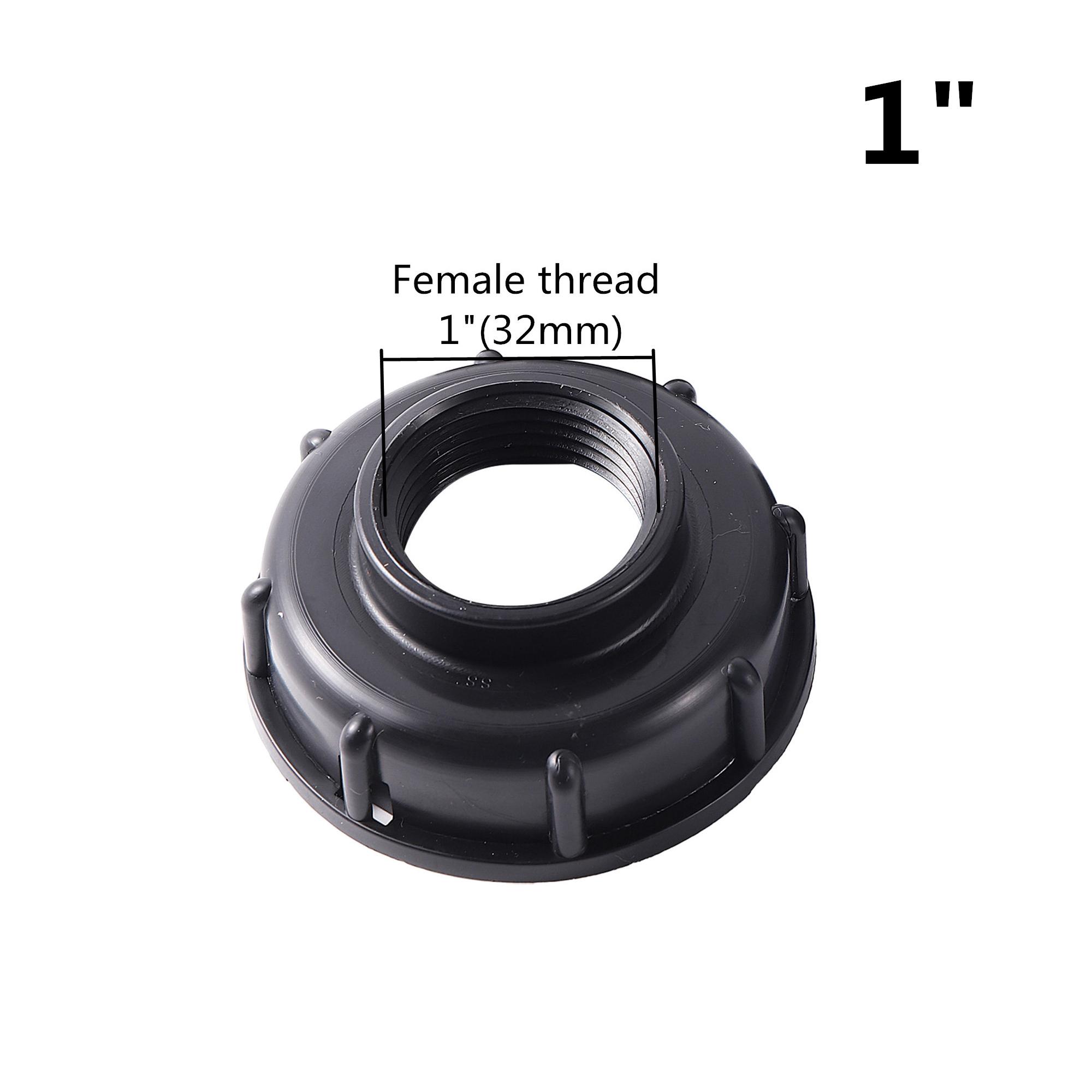 60mm Coarse Thread to 1/2 3/4 1 1.5 2 Female/Male Thread Interface IBC Tank Connector IBC Tank Drain Connector Fittings 1Pc
60mm Coarse Thread to 1/2 3/4 1 1.5 2 Female/Male Thread Interface IBC Tank Connector IBC Tank Drain Connector Fittings 1Pc