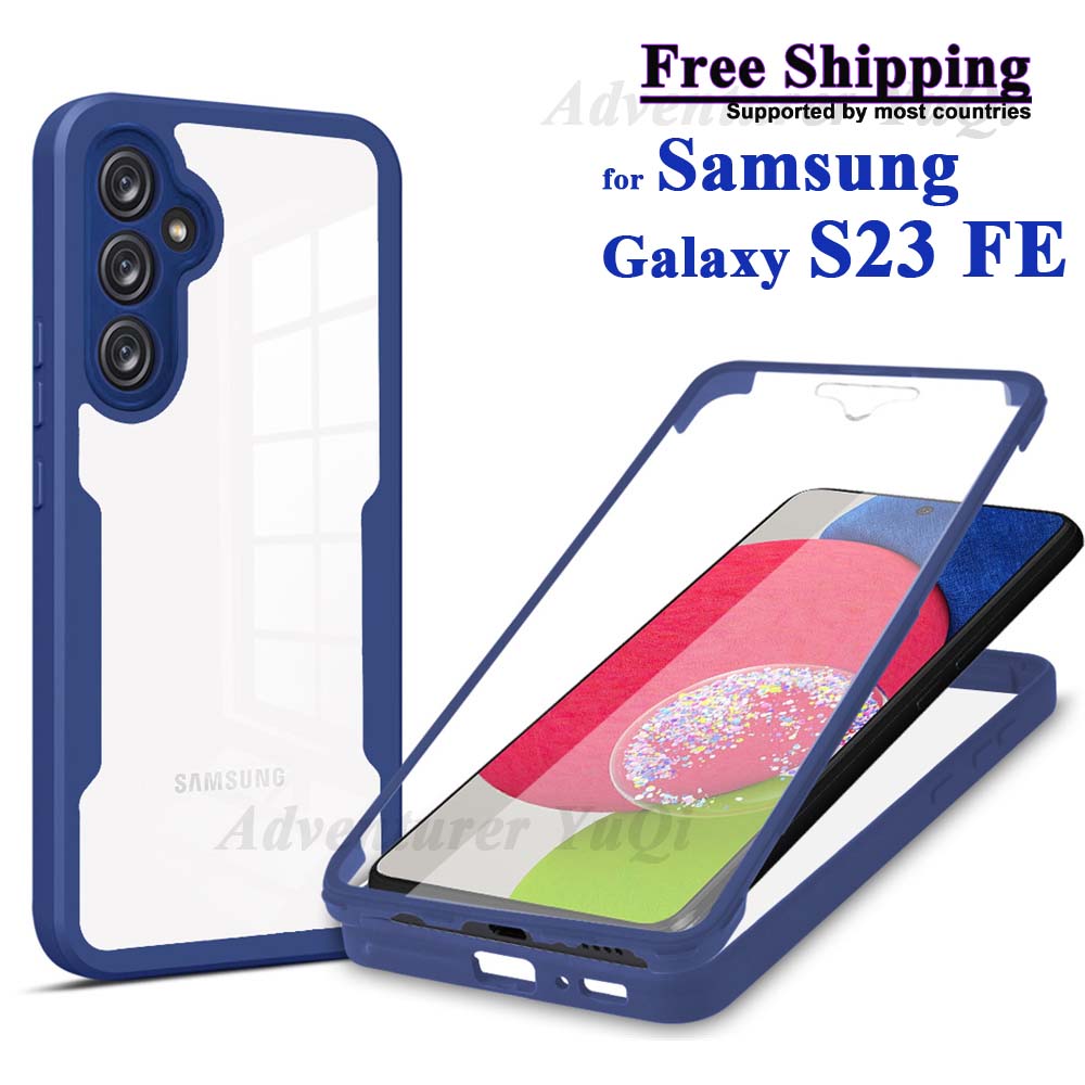 For Samsung Galaxy S23 FE 5G 360 Case Full Coverage Protection Screen Protector Camera Lens Phone Bumper Shell Funda for Sam S23 FE 5G&360 protective case синий
For Samsung Galaxy S23 FE 5G 360 Case Full Coverage Protection Screen Protector Camera Lens Phone Bumper Shell Funda for Sam S23 FE 5G&360 protective case синий