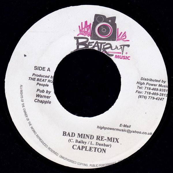 7inch Record CAPLETON - Bad Mind Re-Mix NONE Beat Ruut Music 2002 Jamaica Reggae, Ska & Dub Used
7inch Record CAPLETON - Bad Mind Re-Mix NONE Beat Ruut Music 2002 Jamaica Reggae, Ska & Dub Used